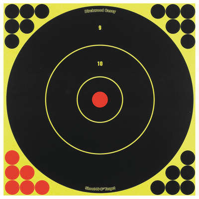 Targets Birchwood Casey SRC 5 B/C SHT-N-C RND BULLSEYE TGT 12-12"